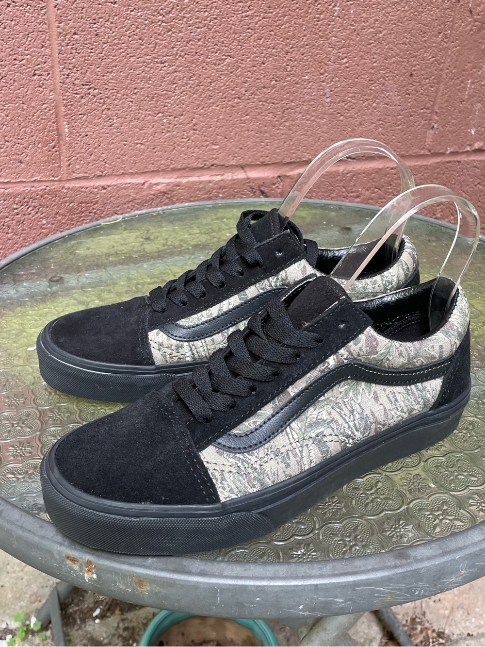 New Vans Old Skool Black Camo Shoes Size 7 Woman’s or 5 .5 Men’s